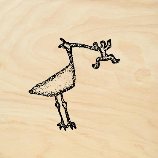 StampaFe Heron & Prey Southwest Rubber Art Stamp