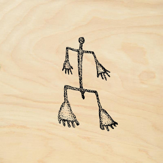 StampaFe Big Foot Primitive Rubber Art Stamp