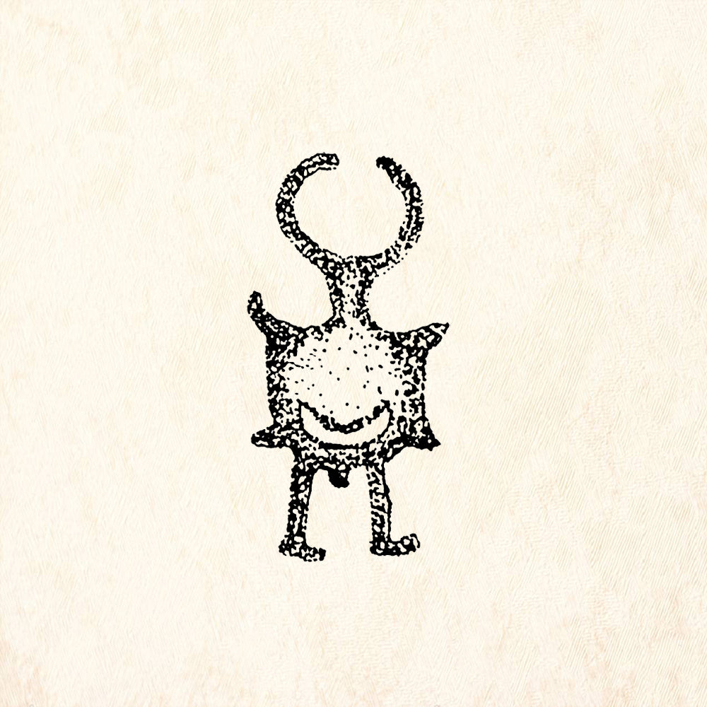StampaFe Crescent Man Southwest Rubber Art Stamp
