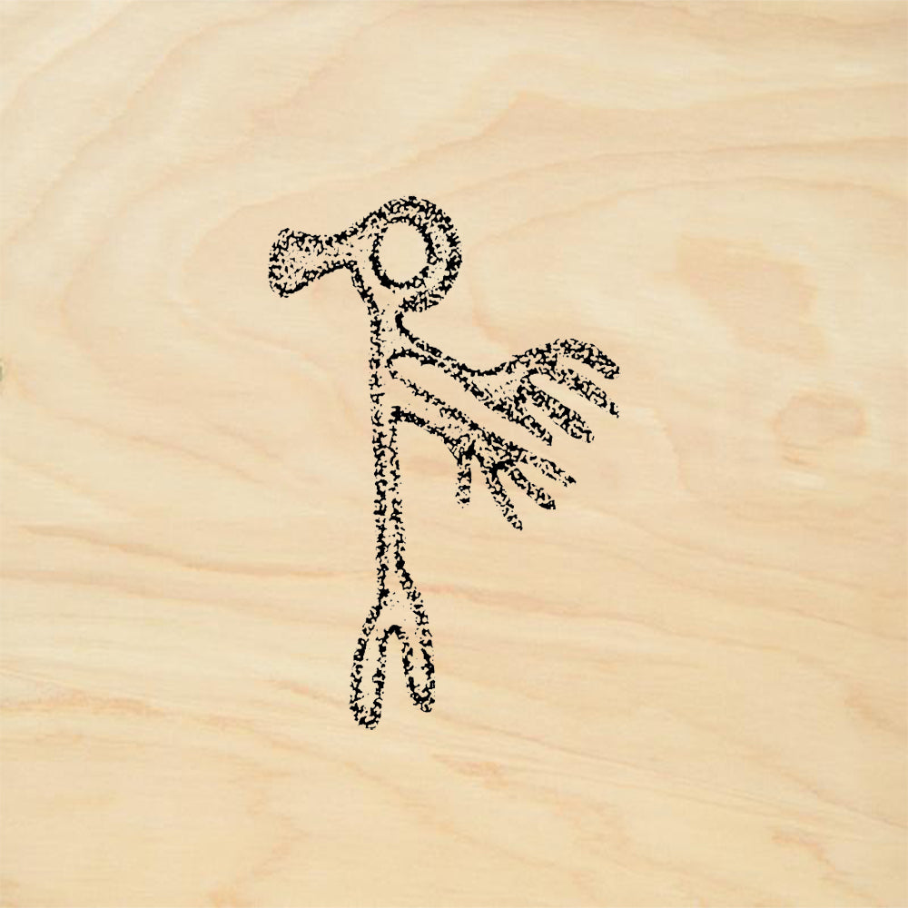 StampaFe Lobe Head Southwestern Petroglyph Rubber Art Stamp