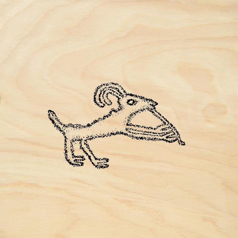 StampaFe Flute Spirit Animal Rubber Art Stamp