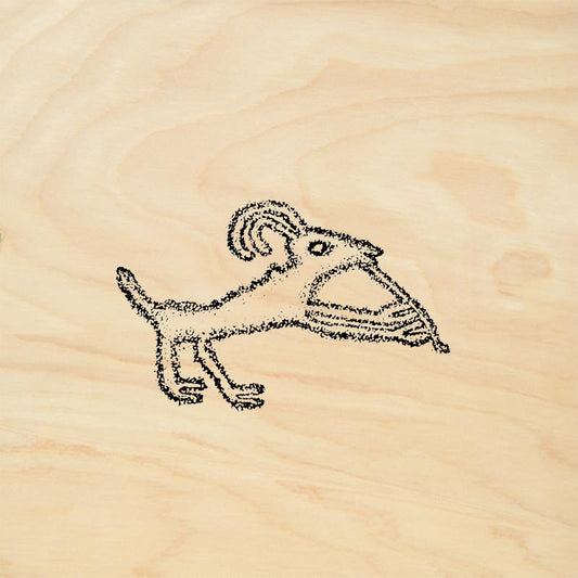 StampaFe Flute Spirit Animal Rubber Art Stamp