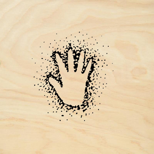 StampaFe Right Handprint Southwest Rubber Art Stamp