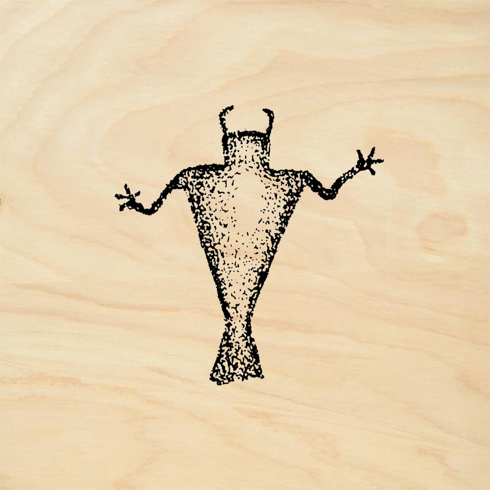 StampaFe Vermillion Man Tribal Rubber Art Stamp