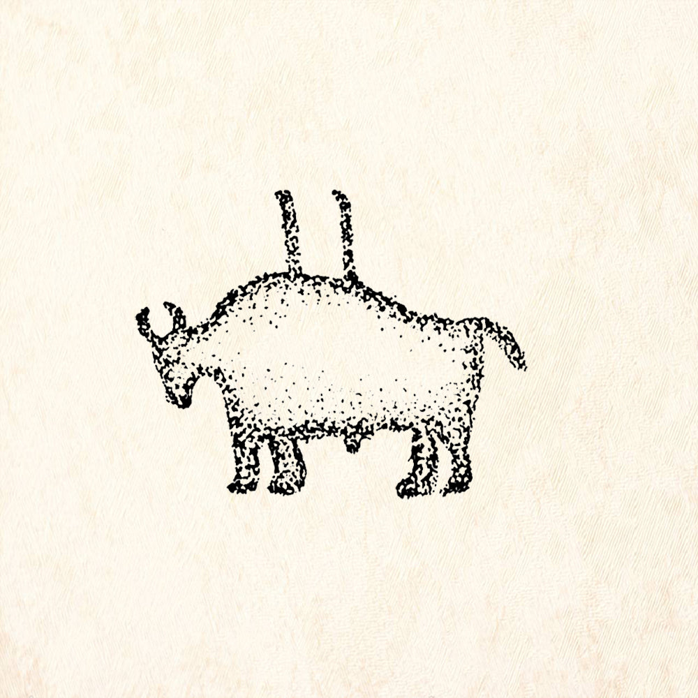 StampaFe Bison Animal Rubber Art Stamp