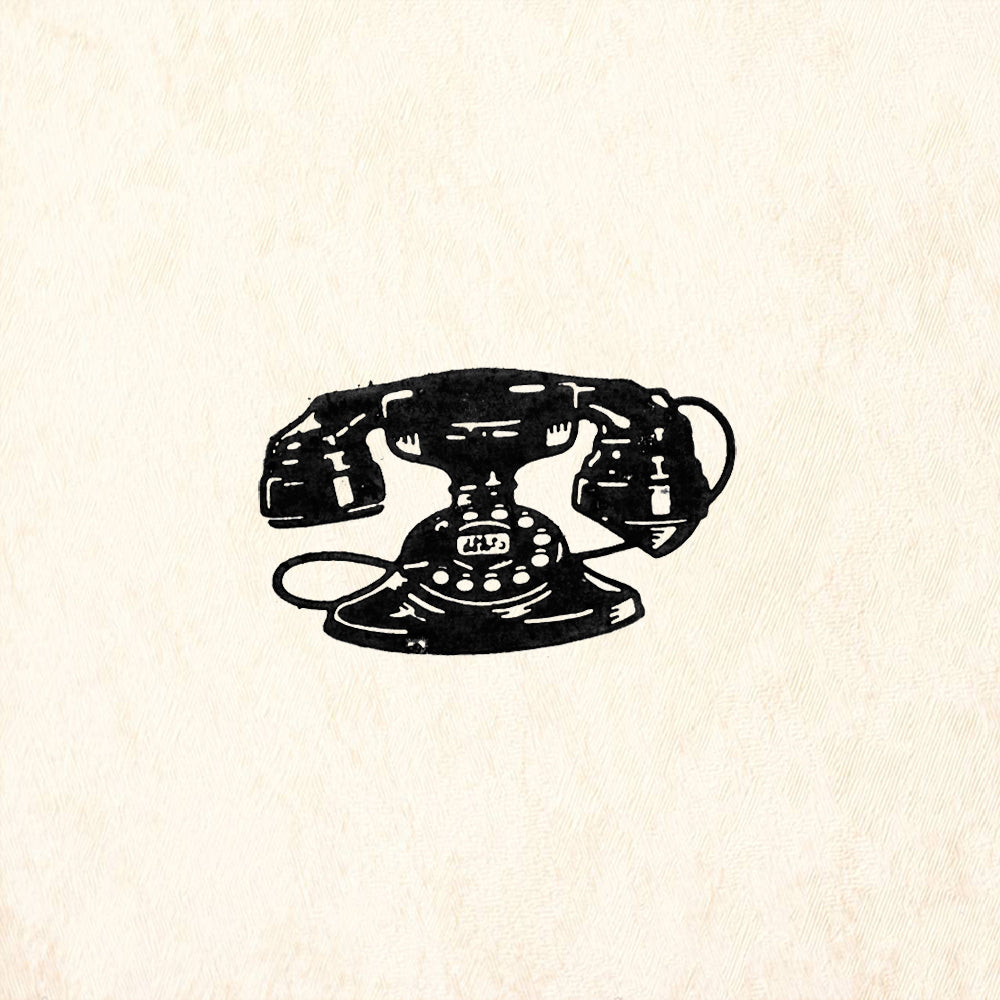 StampaFe Dial Phone Rubber Art Stamp