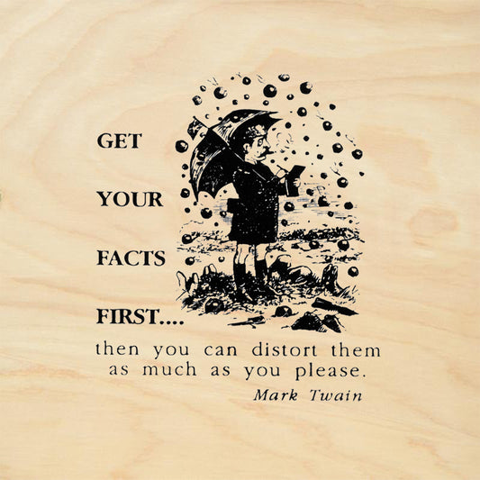 StampaFe Facts Vintage Rubber Art Stamp
