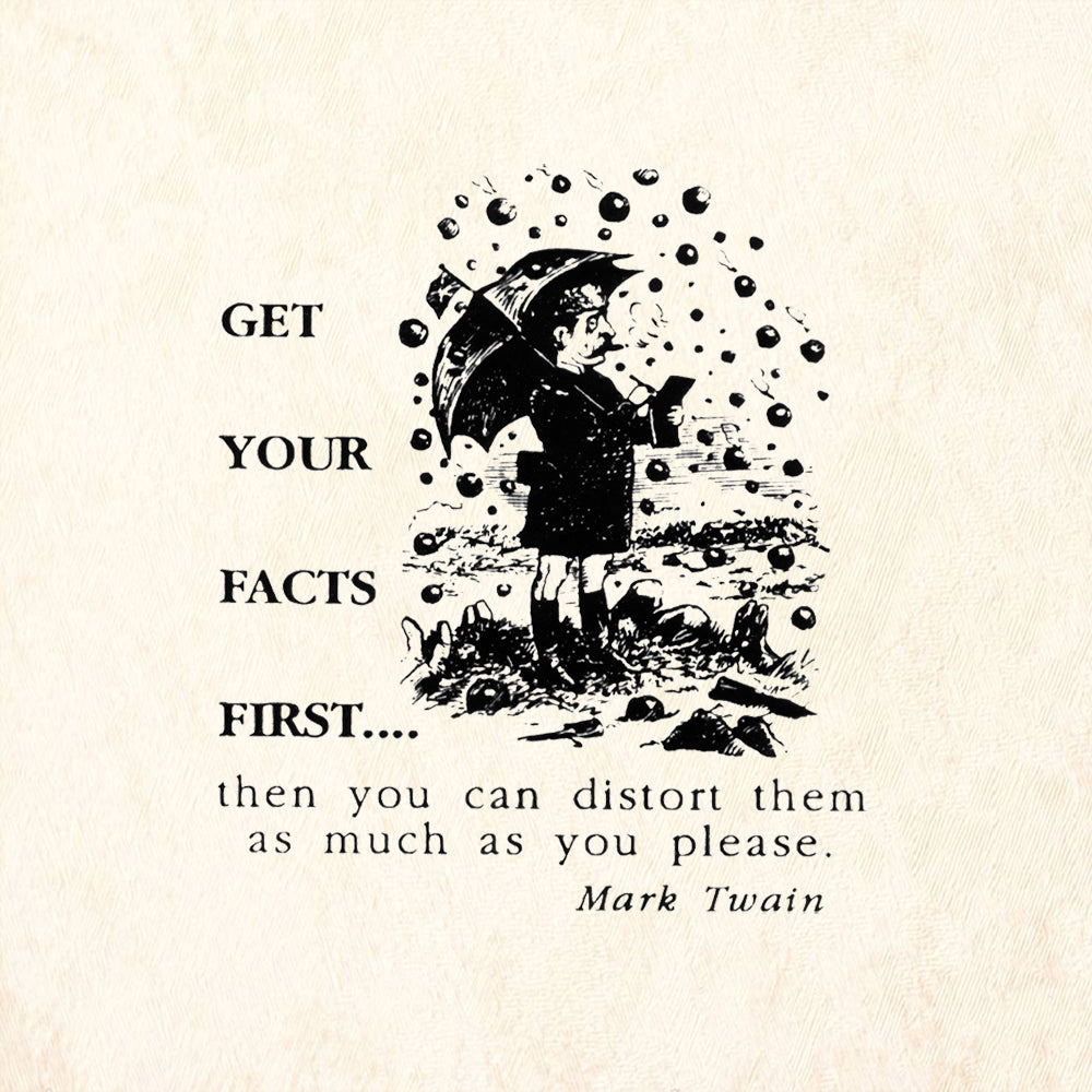 StampaFe Facts Vintage Rubber Art Stamp