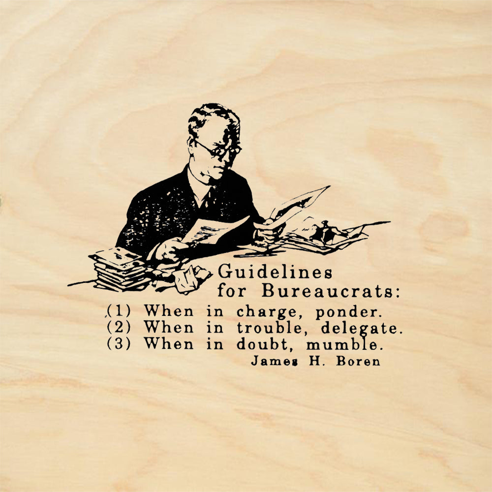 StampaFe Bureaucrats Vintage Rubber Art Stamp