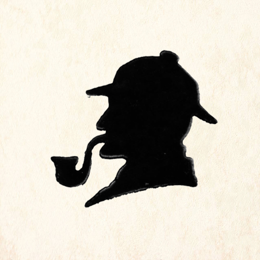 StampaFe Sherlock Detective Silhouette Rubber Art Stamp
