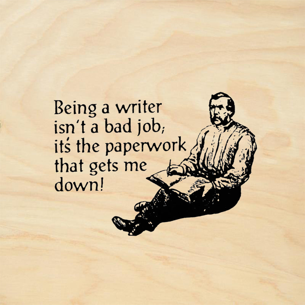 StampaFe Being a Writer Vintage Rubber Art Stamp