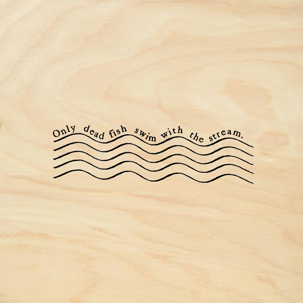 StampaFe Dead Fish Whimsical Rubber Art Stamp