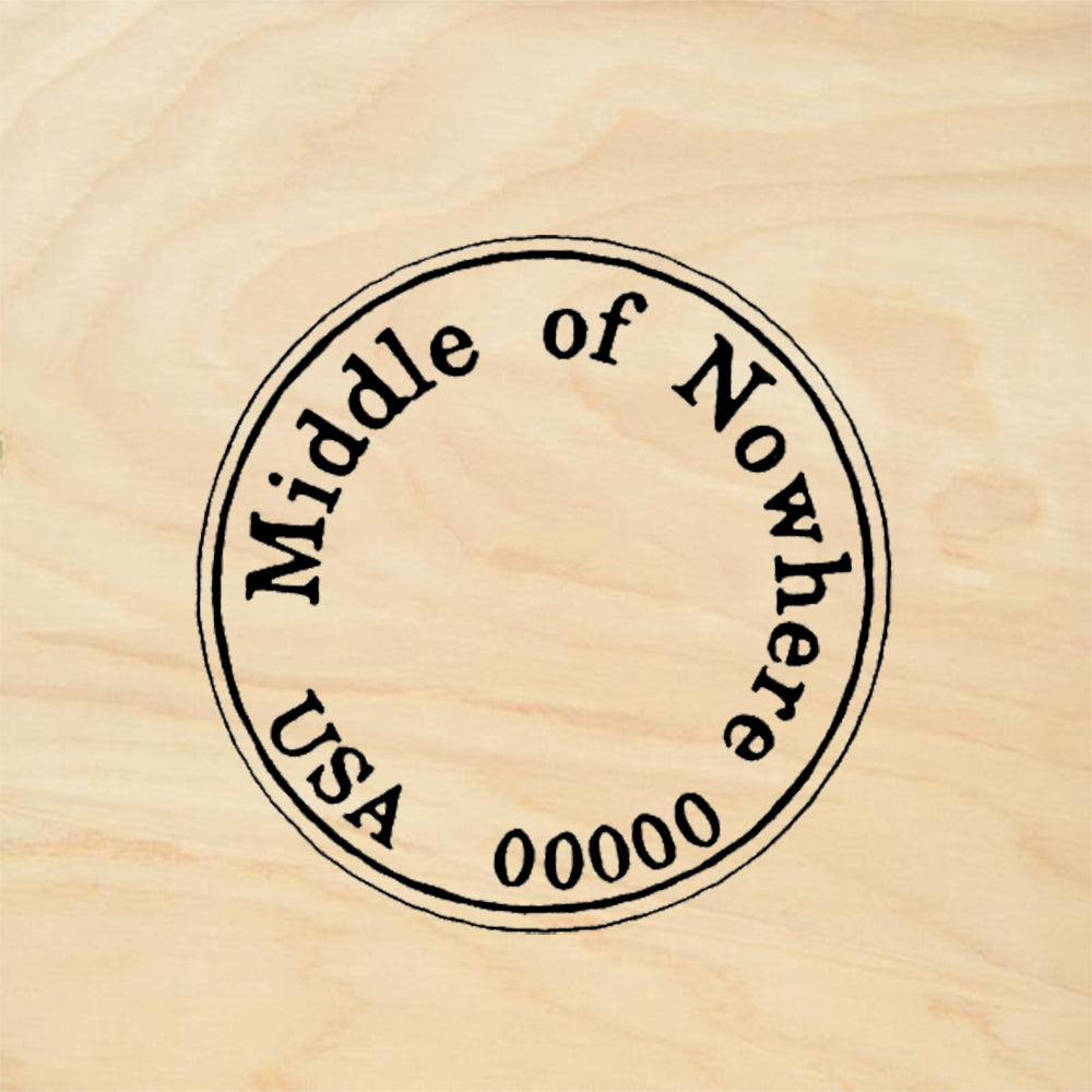 StampaFe Middle Post Mark Travel Rubber Art Stamp