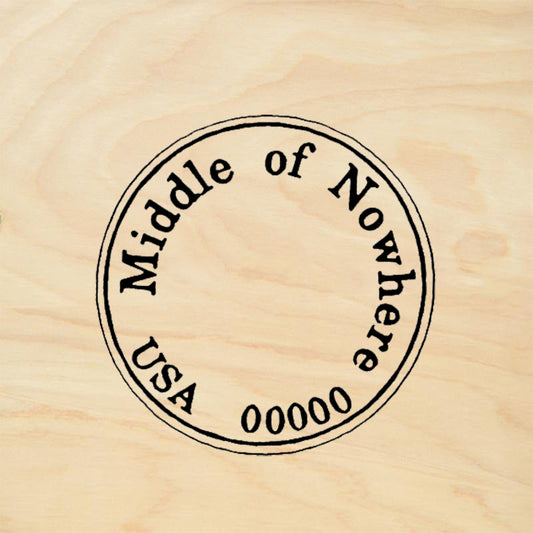 StampaFe Middle Post Mark Travel Rubber Art Stamp