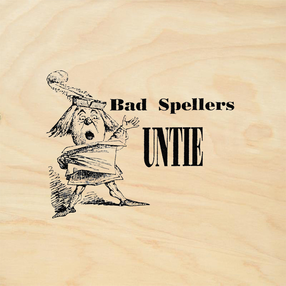 StampaFe Spellers Untie Whimsical Rubber Art Stamp
