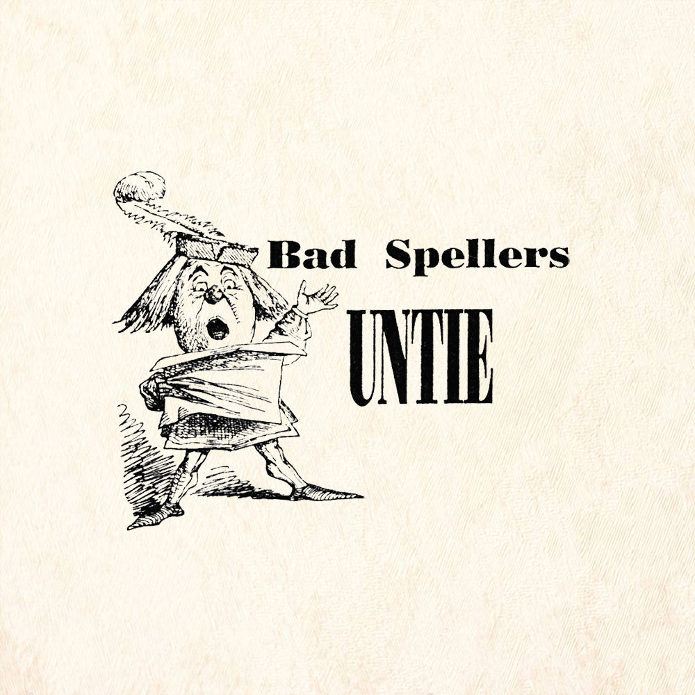 StampaFe Bad Spellers Untie Rubber Art Stamp