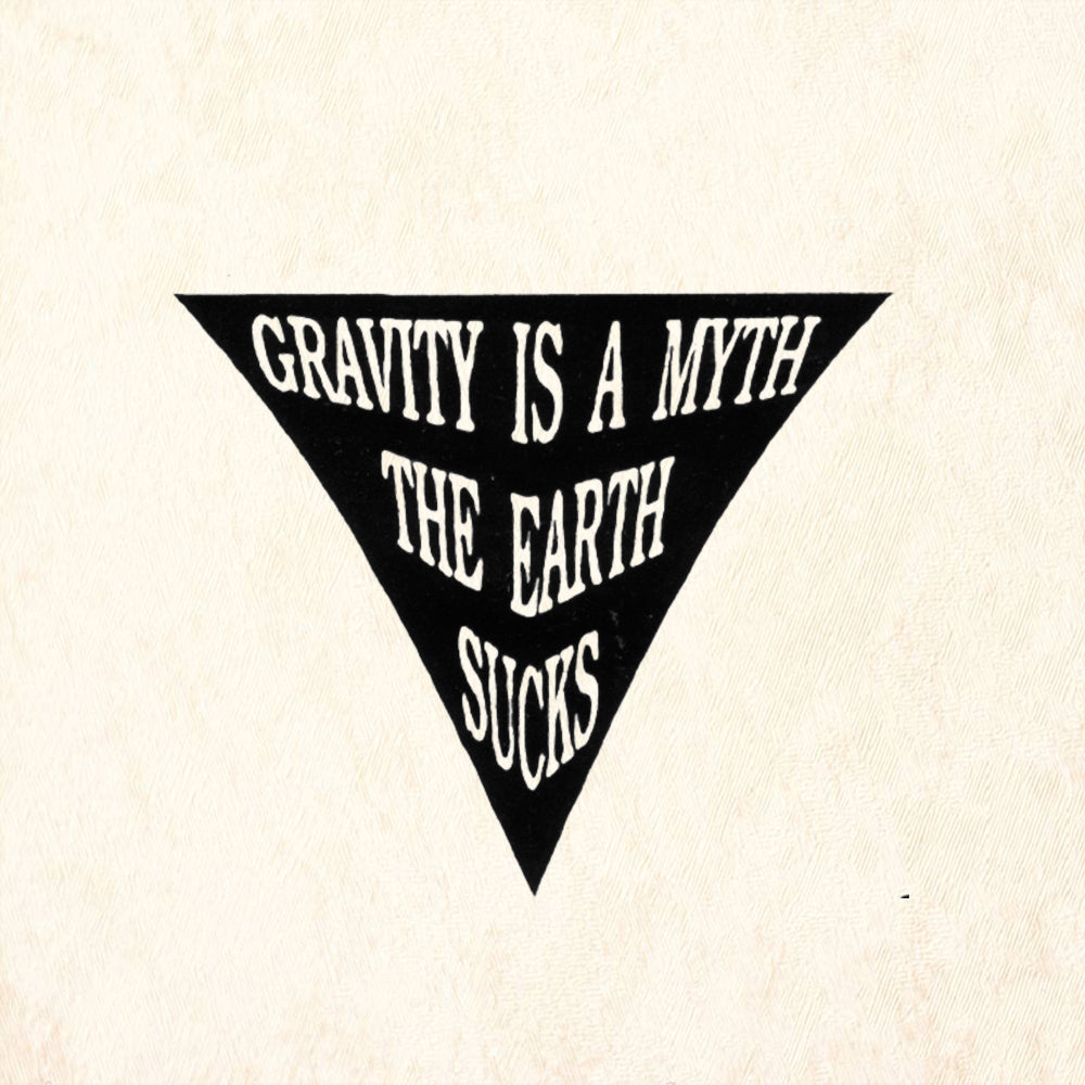 StampaFe Gravity Is A Myth The Earth Sucks Rubber Art Stamp