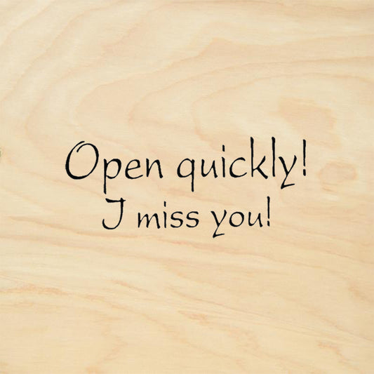 StampaFe Open Quickly Whimsical Rubber Art Stamp