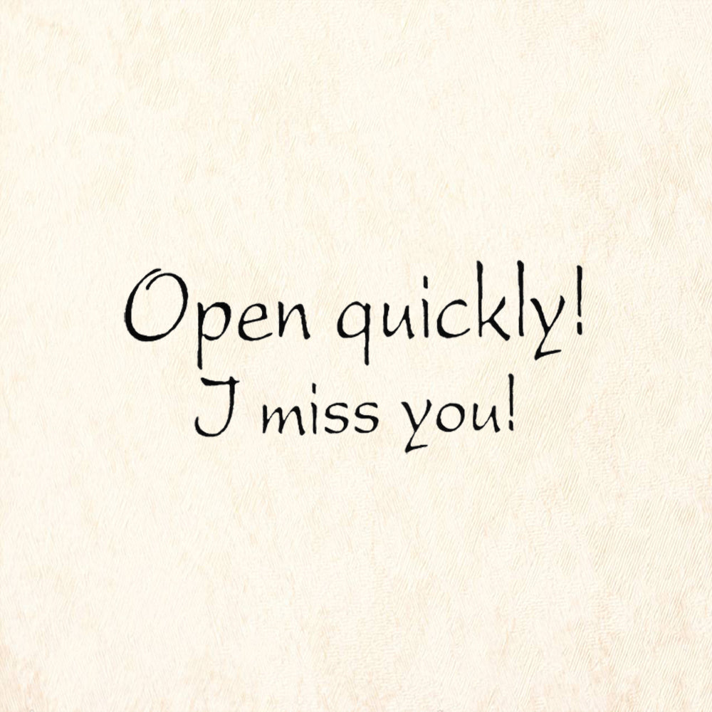 StampaFe Open Quickly Whimsical Rubber Art Stamp