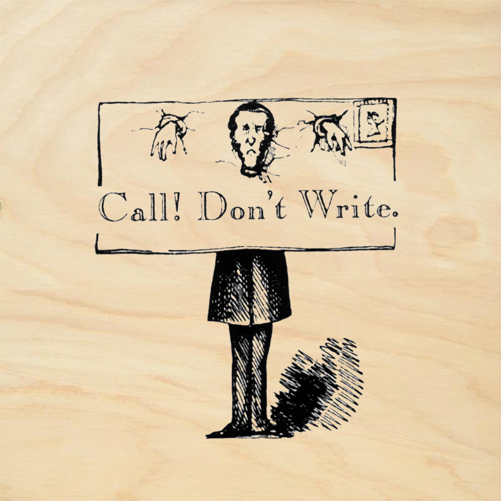 StampaFe Call Don't Write Rubber Art Stamp