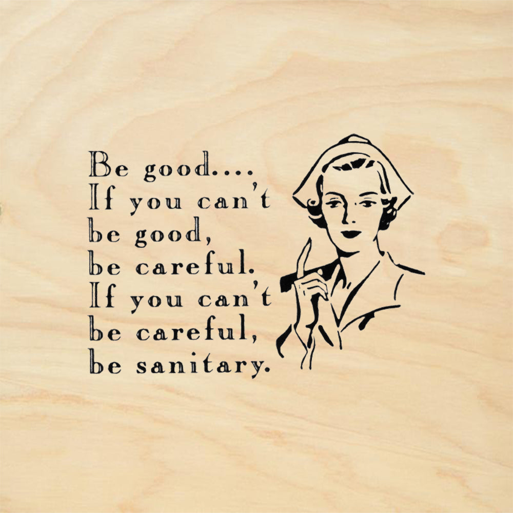 StampaFe Be Good Nurse Vintage Rubber Art Stamp