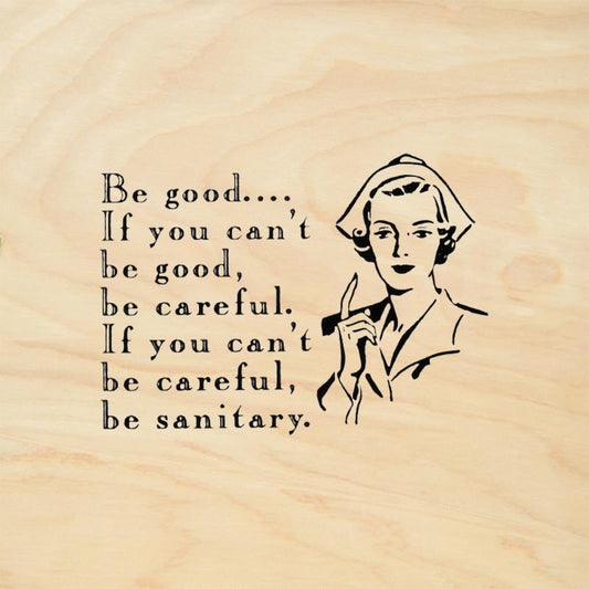 StampaFe Be Good Nurse Vintage Rubber Art Stamp