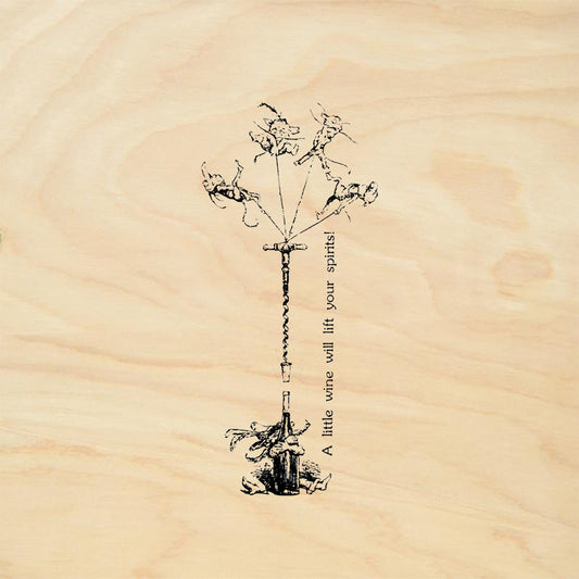StampaFe A Little Wine Whimsical Rubber Art Stamp
