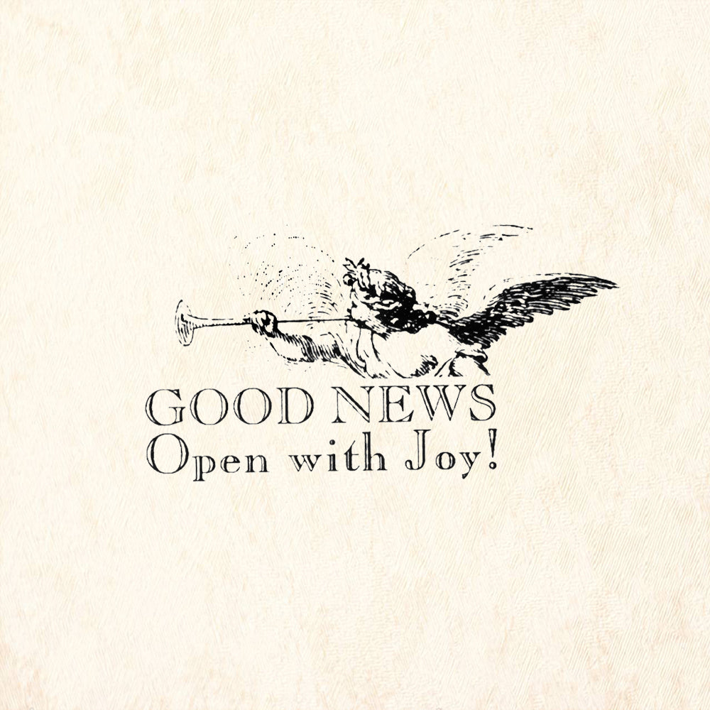 StampaFe Good News, Open with Joy! Celestial Rubber Art Stamp