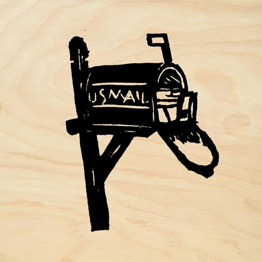 StampaFe Mail Box Vintage Rubber Art Stamp