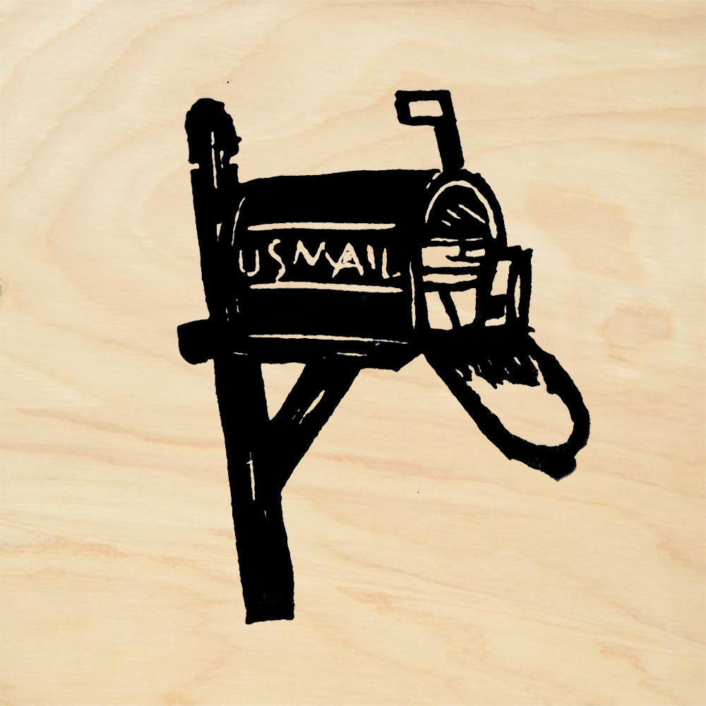 StampaFe Mail Box Vintage US Mail Rubber Art Stamp