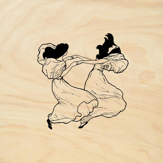 StampaFe Young Dancers Folk Art Rubber Art Stamp
