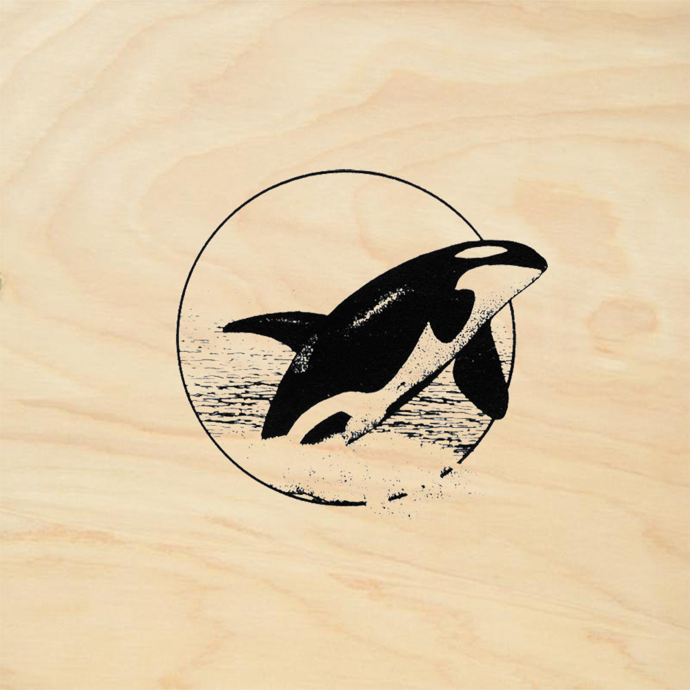 StampaFe Orca Rising Rubber Art Stamp