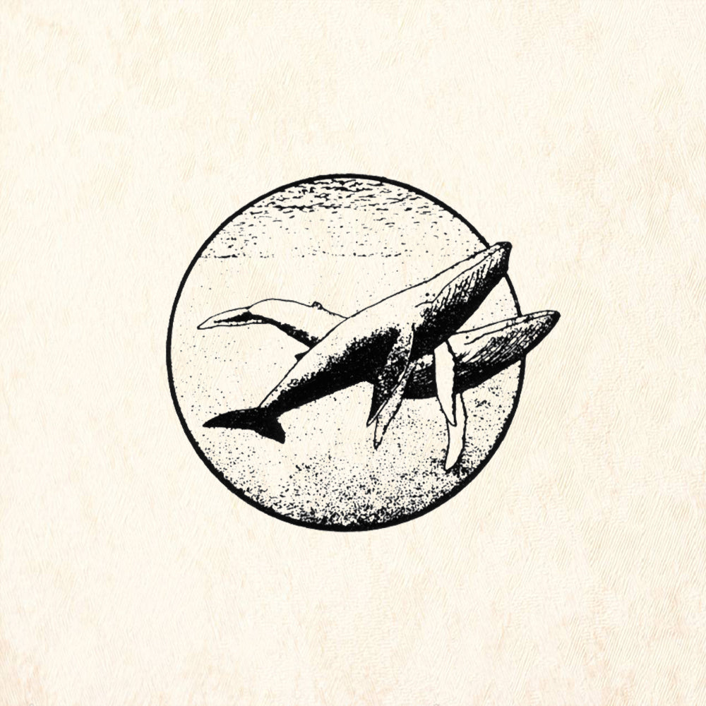 StampaFe Whales Rubber Art Stamp