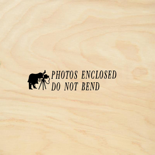 StampaFe Do Not Bend Photos Rubber Art Stamp