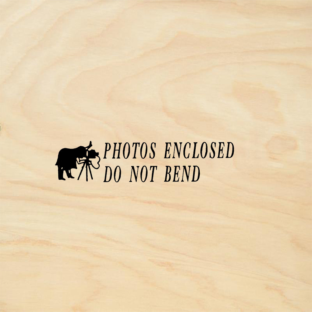 StampaFe Do Not Bend Photos Rubber Art Stamp