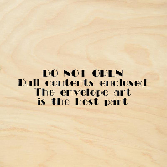 StampaFe Best Part - Do Not Open Rubber Art Stamp