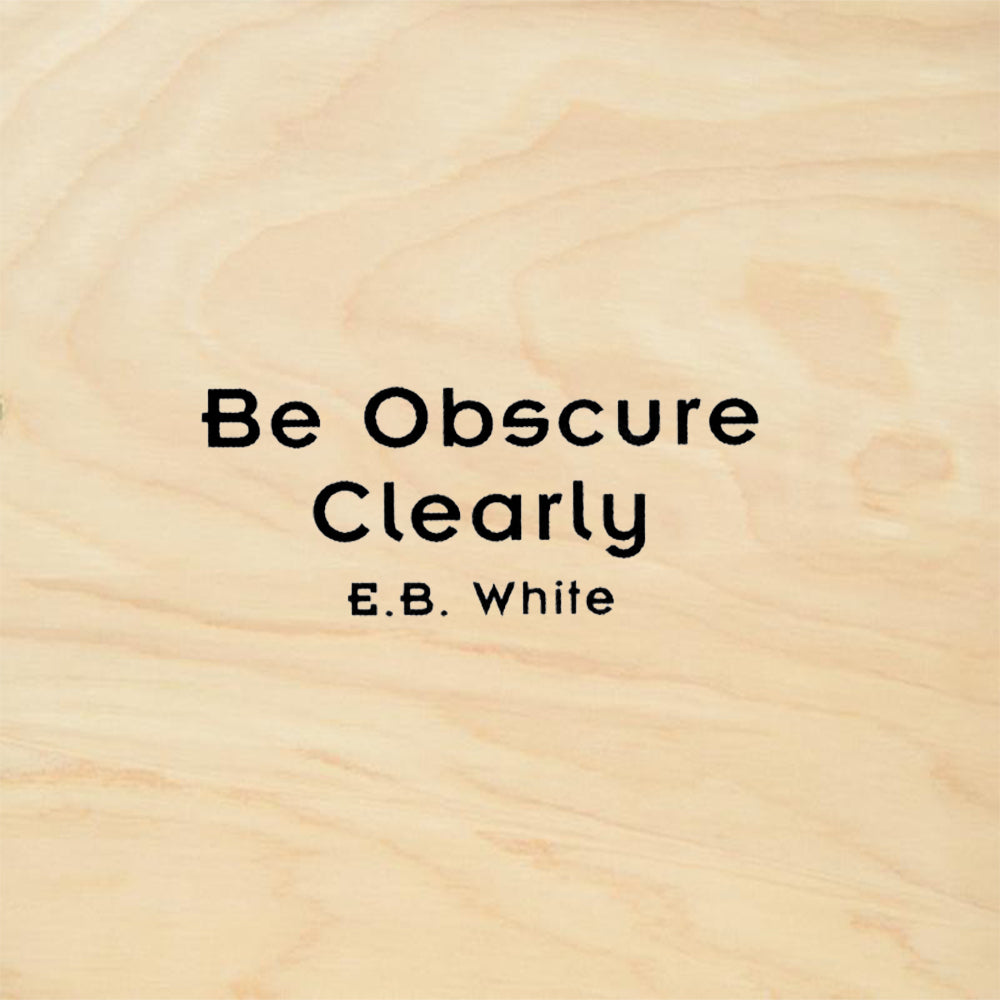 StampaFe Be Obscure Clearly Rubber Art Stamp
