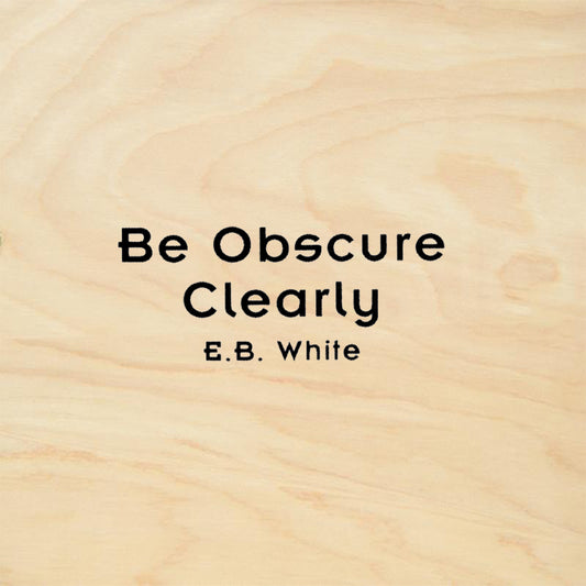 StampaFe Be Obscure Clearly Rubber Art Stamp