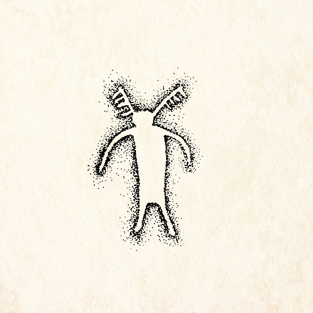 StampaFe Sand Man Southwest Rubber Art Stamp