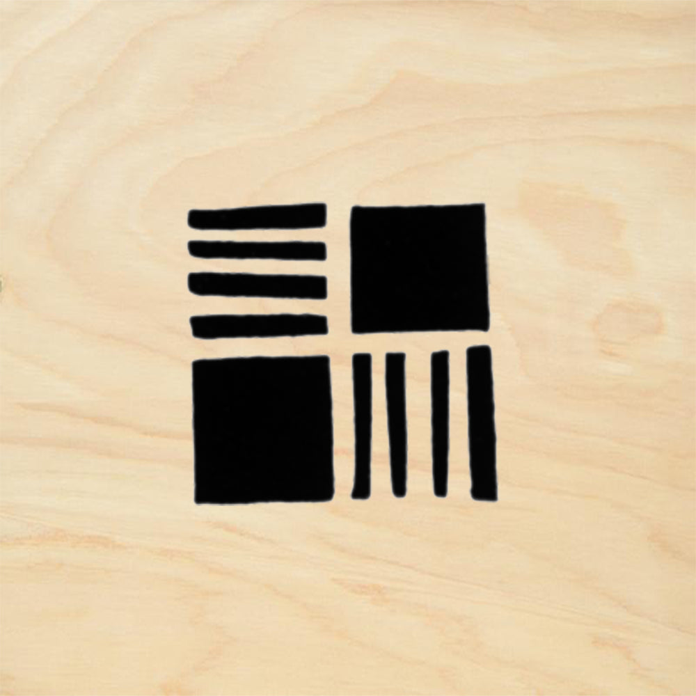 StampaFe RR1 Geometric Pattern Rubber Art Stamp