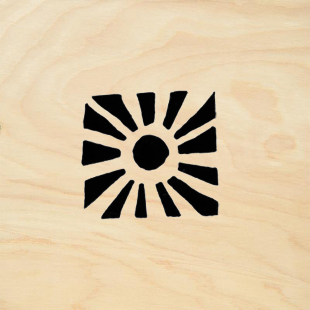 StampaFe Sunburst Geometric Rubber Art Stamp