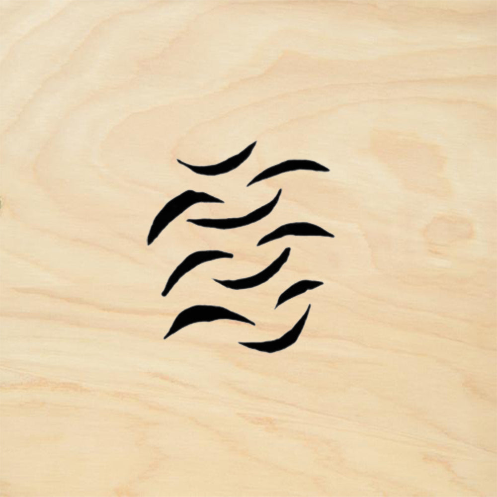 StampaFe Wavy Lines Geometric Rubber Art Stamp
