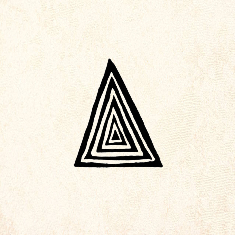 StampaFe Nested Triangles Geometric Rubber Art Stamp