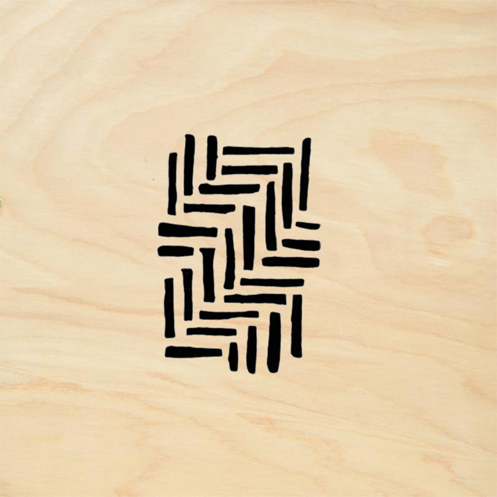StampaFe Basket Weave Geometric Rubber Art Stamp