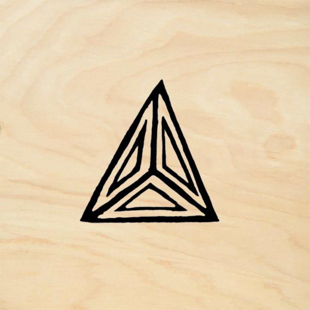 StampaFe Nested Triangle Geometric Rubber Art Stamp