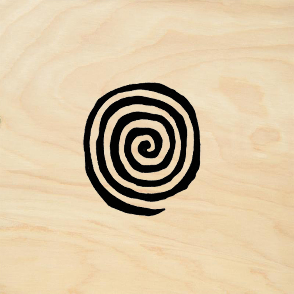 StampaFe RR41 Whimsical Spiral Rubber Art Stamp