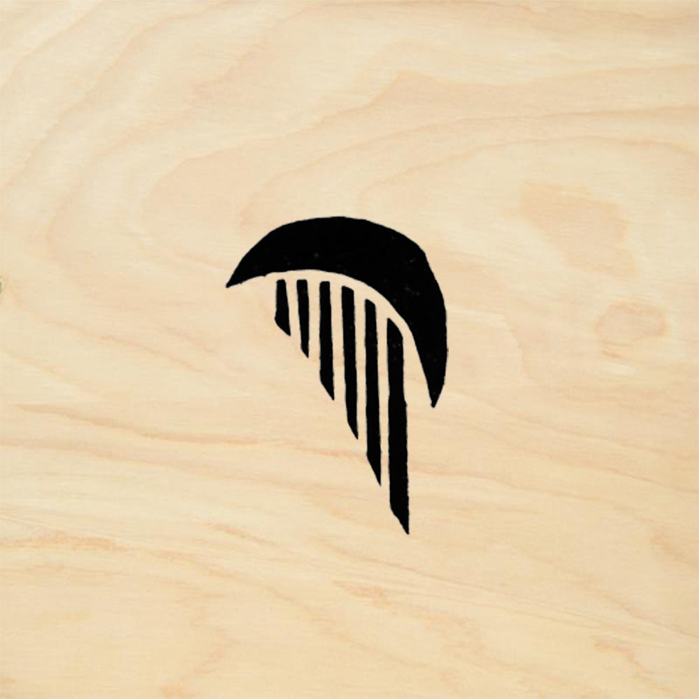 StampaFe Feather Drop Geometric Rubber Art Stamp