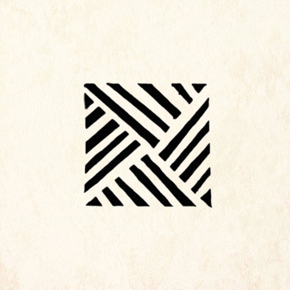 StampaFe Diagonal Weave Geometric Rubber Art Stamp