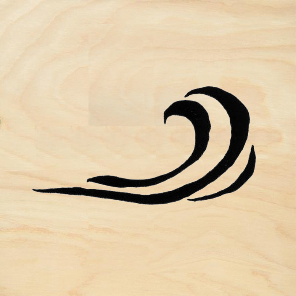 StampaFe Curling Ocean Wave Rubber Art Stamp
