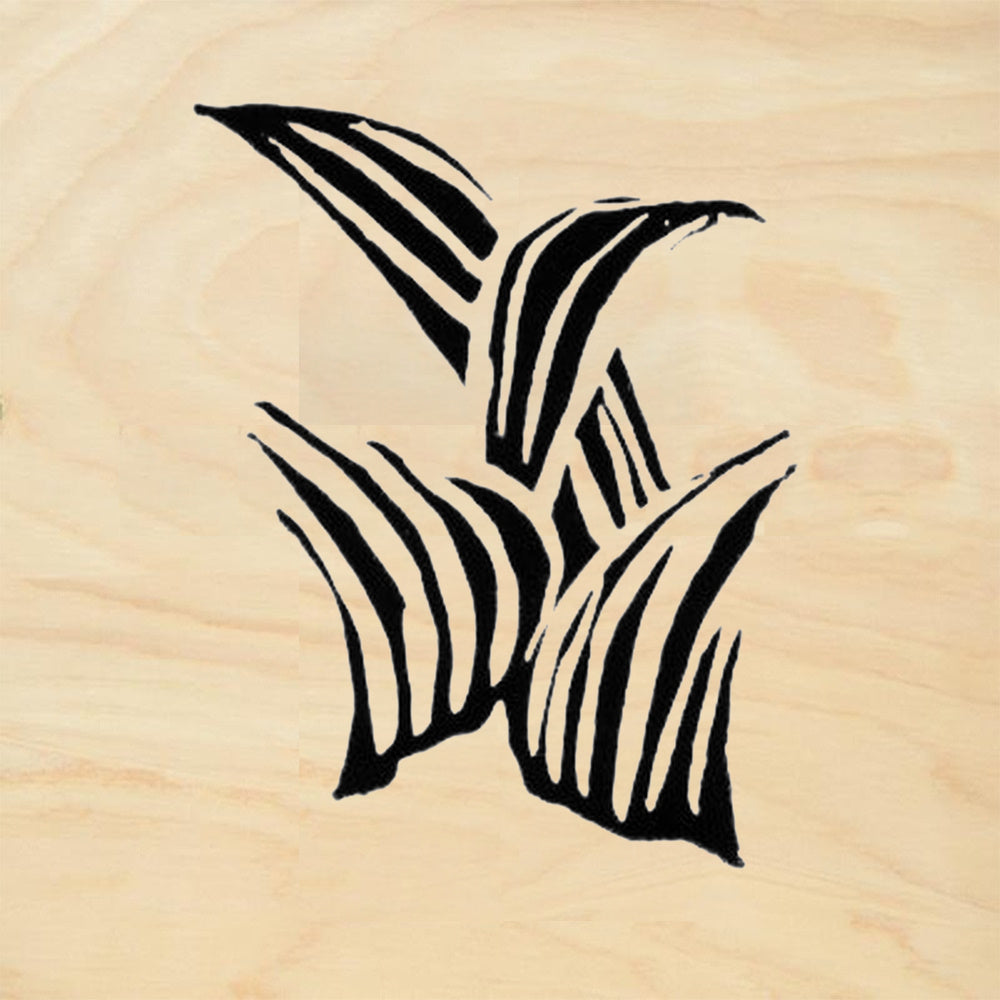StampaFe Large Abstract Leaf Cluster Rubber Art Stamp